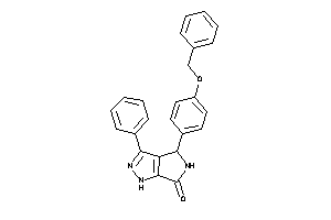 4-(4-benzoxyphenyl)-3-phenyl-4,5-dihydro-1H-pyrrolo[3,4-c]pyrazol-6-one