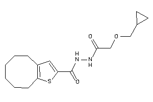 N'-[2-(cyclopropylmethoxy)acetyl]-4,5,6,7,8,9-hexahydrocycloocta[b]thiophene-2-carbohydrazide