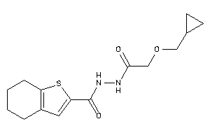 N'-[2-(cyclopropylmethoxy)acetyl]-4,5,6,7-tetrahydrobenzothiophene-2-carbohydrazide