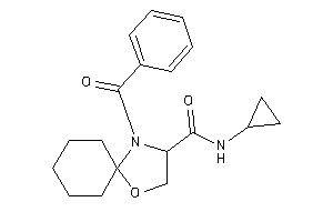 4-benzoyl-N-cyclopropyl-1-oxa-4-azaspiro[4.5]decane-3-carboxamide