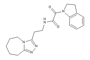 2-indolin-1-yl-2-keto-N-[2-(6,7,8,9-tetrahydro-5H-[1,2,4]triazolo[4,3-a]azepin-3-yl)ethyl]acetamide