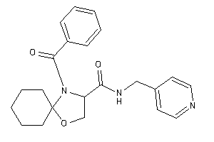 4-benzoyl-N-(4-pyridylmethyl)-1-oxa-4-azaspiro[4.5]decane-3-carboxamide