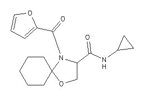 N-cyclopropyl-4-(2-furoyl)-1-oxa-4-azaspiro[4.5]decane-3-carboxamide