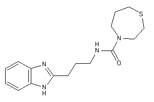 N-[3-(1H-benzimidazol-2-yl)propyl]-1,4-thiazepane-4-carboxamide