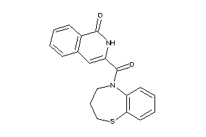 3-(3,4-dihydro-2H-1,5-benzothiazepine-5-carbonyl)isocarbostyril