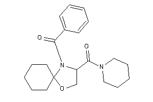 (4-benzoyl-1-oxa-4-azaspiro[4.5]decan-3-yl)-piperidino-methanone