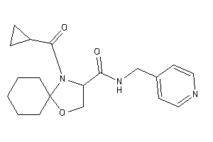 4-(cyclopropanecarbonyl)-N-(4-pyridylmethyl)-1-oxa-4-azaspiro[4.5]decane-3-carboxamide