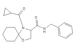 N-benzyl-4-(cyclopropanecarbonyl)-1-oxa-4-azaspiro[4.5]decane-3-carboxamide