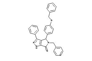 4-(4-benzoxyphenyl)-3-phenyl-5-(4-pyridylmethyl)-1,4-dihydropyrrolo[3,4-c]pyrazol-6-one