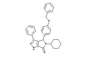 4-(4-benzoxyphenyl)-5-cyclohexyl-3-phenyl-1,4-dihydropyrrolo[3,4-c]pyrazol-6-one