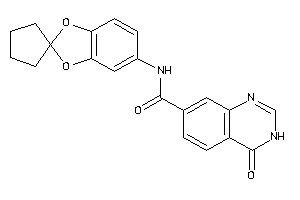 4-keto-N-spiro[1,3-benzodioxole-2,1'-cyclopentane]-5-yl-3H-quinazoline-7-carboxamide