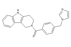 [4-(imidazol-1-ylmethyl)phenyl]-(1,3,4,5-tetrahydropyrido[4,3-b]indol-2-yl)methanone