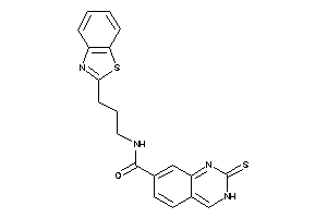 N-[3-(1,3-benzothiazol-2-yl)propyl]-2-thioxo-3H-quinazoline-7-carboxamide