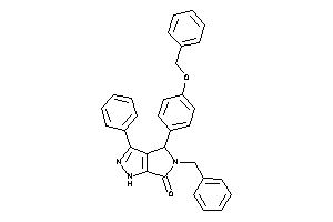 4-(4-benzoxyphenyl)-5-benzyl-3-phenyl-1,4-dihydropyrrolo[3,4-c]pyrazol-6-one