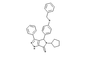 4-(4-benzoxyphenyl)-5-cyclopentyl-3-phenyl-1,4-dihydropyrrolo[3,4-c]pyrazol-6-one
