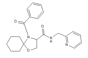 4-benzoyl-N-(2-pyridylmethyl)-1-oxa-4-azaspiro[4.5]decane-3-carboxamide