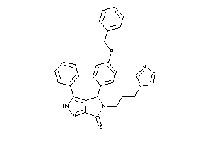 4-(4-benzoxyphenyl)-5-(3-imidazol-1-ylpropyl)-3-phenyl-2,4-dihydropyrrolo[3,4-c]pyrazol-6-one