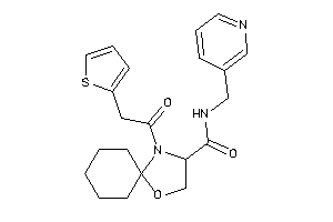 N-(3-pyridylmethyl)-4-[2-(2-thienyl)acetyl]-1-oxa-4-azaspiro[4.5]decane-3-carboxamide