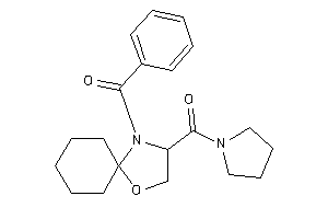 (4-benzoyl-1-oxa-4-azaspiro[4.5]decan-3-yl)-pyrrolidino-methanone