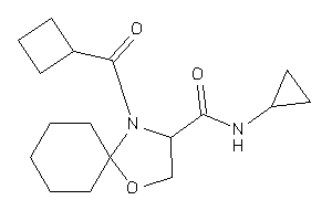 4-(cyclobutanecarbonyl)-N-cyclopropyl-1-oxa-4-azaspiro[4.5]decane-3-carboxamide