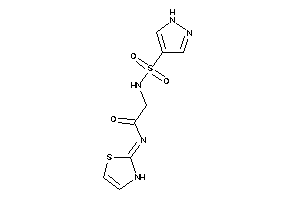 2-(1H-pyrazol-4-ylsulfonylamino)-N-(4-thiazolin-2-ylidene)acetamide