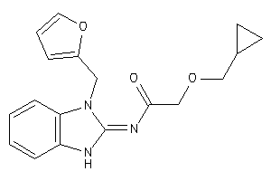 2-(cyclopropylmethoxy)-N-[3-(2-furfuryl)-1H-benzimidazol-2-ylidene]acetamide