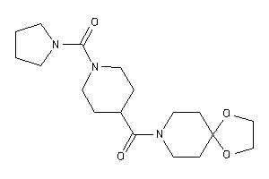 1,4-dioxa-8-azaspiro[4.5]decan-8-yl-[1-(pyrrolidine-1-carbonyl)-4-piperidyl]methanone