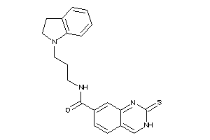 N-(3-indolin-1-ylpropyl)-2-thioxo-3H-quinazoline-7-carboxamide