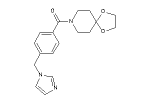 1,4-dioxa-8-azaspiro[4.5]decan-8-yl-[4-(imidazol-1-ylmethyl)phenyl]methanone