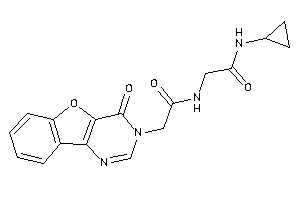 N-cyclopropyl-2-[[2-(4-ketobenzofuro[3,2-d]pyrimidin-3-yl)acetyl]amino]acetamide