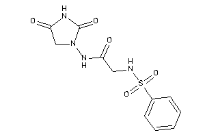 2-(benzenesulfonamido)-N-(2,4-diketoimidazolidin-1-yl)acetamide