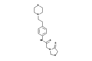 2-(4-ketothiazolidin-3-yl)-N-[4-(2-thiomorpholinoethyl)phenyl]acetamide