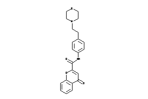 4-keto-N-[4-(2-thiomorpholinoethyl)phenyl]chromene-2-carboxamide