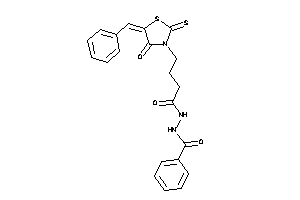 N'-[4-(5-benzal-4-keto-2-thioxo-thiazolidin-3-yl)butanoyl]benzohydrazide