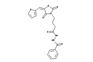 N'-[4-[4-keto-5-(2-thenylidene)-2-thioxo-thiazolidin-3-yl]butanoyl]benzohydrazide