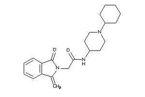 N-(1-cyclohexyl-4-piperidyl)-2-(1-keto-3-methylene-isoindolin-2-yl)acetamide