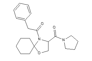 2-phenyl-1-[3-(pyrrolidine-1-carbonyl)-1-oxa-4-azaspiro[4.5]decan-4-yl]ethanone