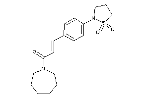 1-(azepan-1-yl)-3-[4-(1,1-diketo-1,2-thiazolidin-2-yl)phenyl]prop-2-en-1-one