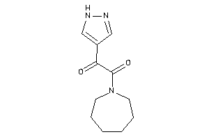 1-(azepan-1-yl)-2-(1H-pyrazol-4-yl)ethane-1,2-dione