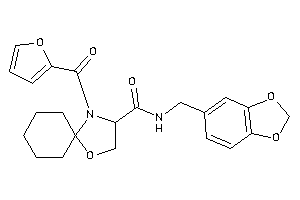 4-(2-furoyl)-N-piperonyl-1-oxa-4-azaspiro[4.5]decane-3-carboxamide