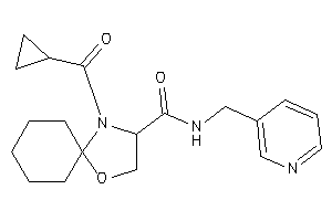 4-(cyclopropanecarbonyl)-N-(3-pyridylmethyl)-1-oxa-4-azaspiro[4.5]decane-3-carboxamide