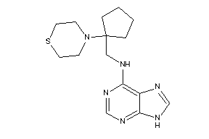 9H-purin-6-yl-[(1-thiomorpholinocyclopentyl)methyl]amine