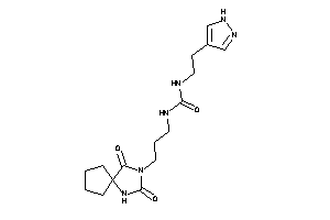 1-[3-(2,4-diketo-1,3-diazaspiro[4.4]nonan-3-yl)propyl]-3-[2-(1H-pyrazol-4-yl)ethyl]urea