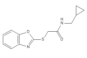 2-(1,3-benzoxazol-2-ylthio)-N-(cyclopropylmethyl)acetamide