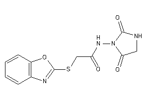 2-(1,3-benzoxazol-2-ylthio)-N-(2,5-diketoimidazolidin-1-yl)acetamide