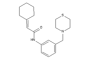 2-cyclohexylidene-N-[3-(thiomorpholinomethyl)phenyl]acetamide