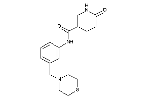 6-keto-N-[3-(thiomorpholinomethyl)phenyl]nipecotamide