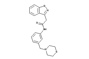 2-indoxazen-3-yl-N-[3-(thiomorpholinomethyl)phenyl]acetamide