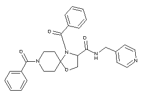 4,8-dibenzoyl-N-(4-pyridylmethyl)-1-oxa-4,8-diazaspiro[4.5]decane-3-carboxamide