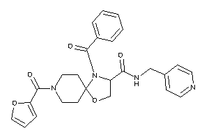 4-benzoyl-8-(2-furoyl)-N-(4-pyridylmethyl)-1-oxa-4,8-diazaspiro[4.5]decane-3-carboxamide